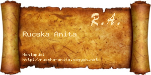 Rucska Anita névjegykártya